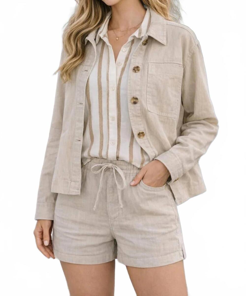 NEW KUT FROM THE KLOTH bellamy jacket with patch pocket in sand